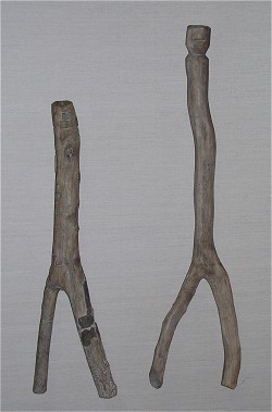 Holzidole aus Oberdorla