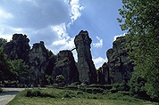 Die Externsteine zur Sommersonnenwende 2000