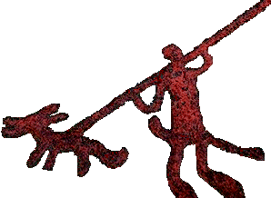 Felszeichnung - Jagdszene