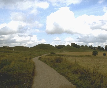 Gamla Uppsala: die 3 Grabhügel